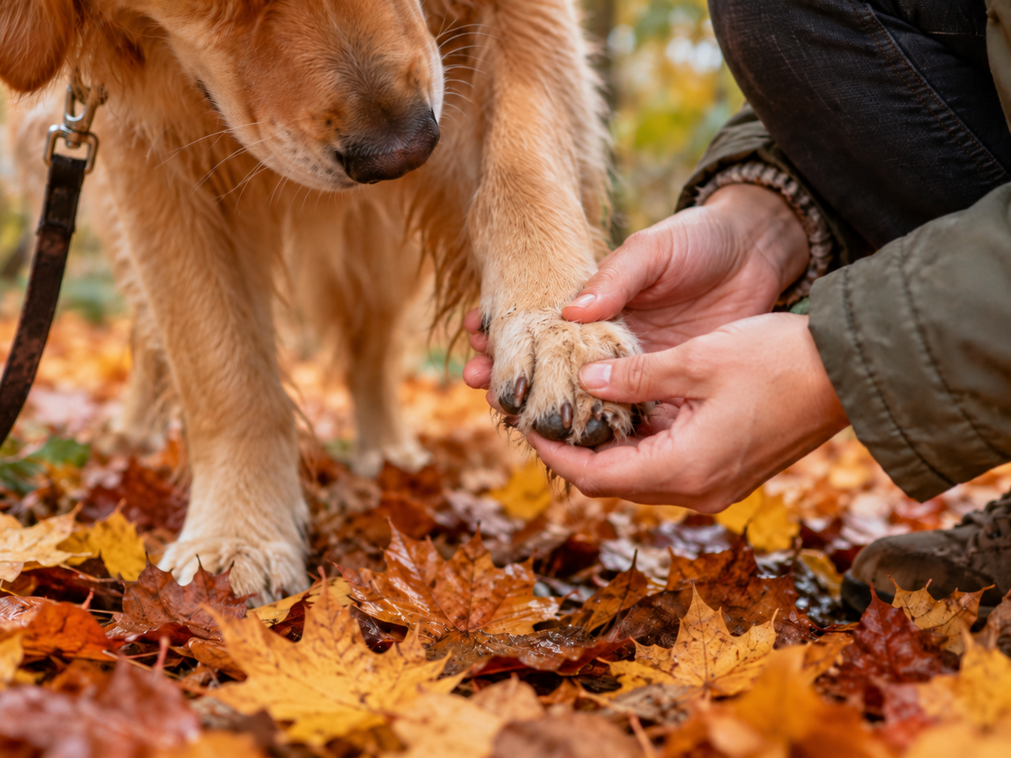 Fall Walk Paw Check